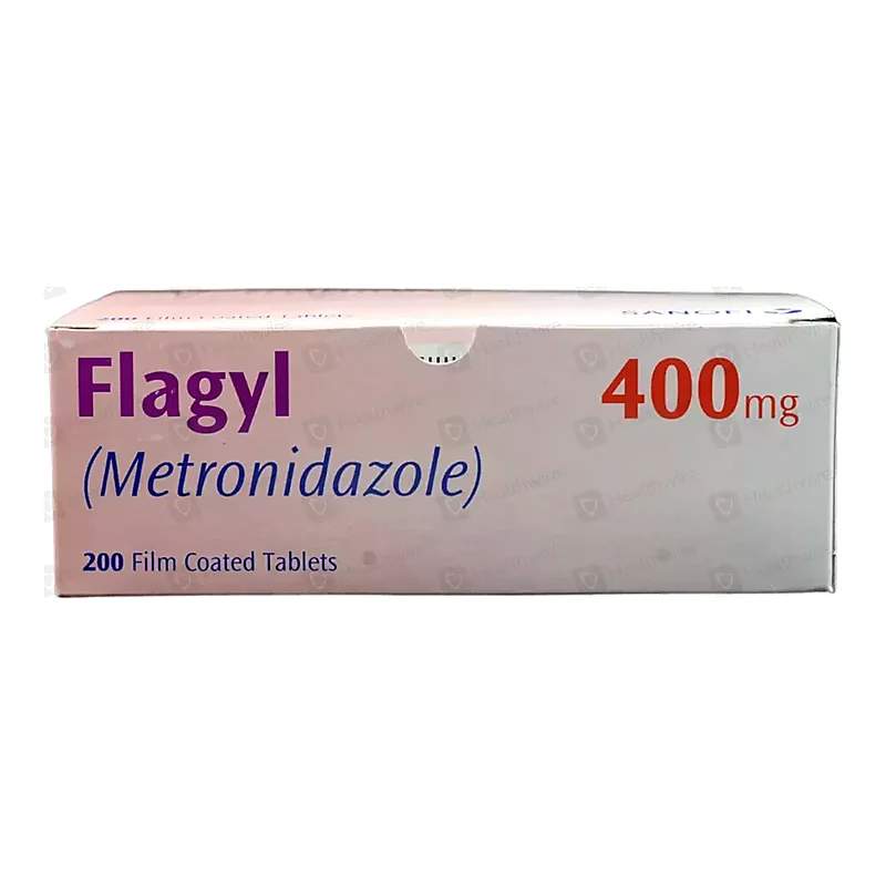 Flagyl (400Mg) 200 Tablets — authentic medicine packaging
