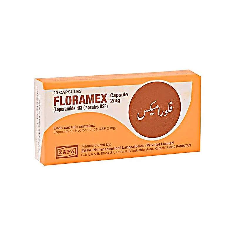 Floramex (2Mg) 20 Capsules — authentic medicine packaging