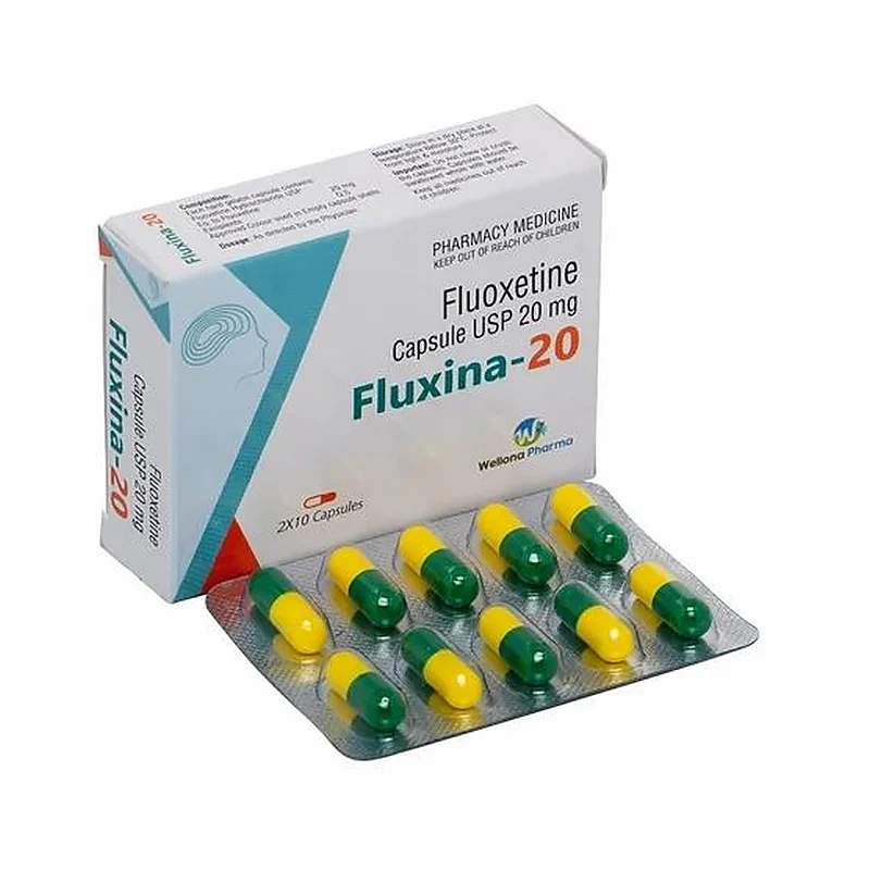 Flux (20Mg) 14 Capsules — authentic medicine packaging