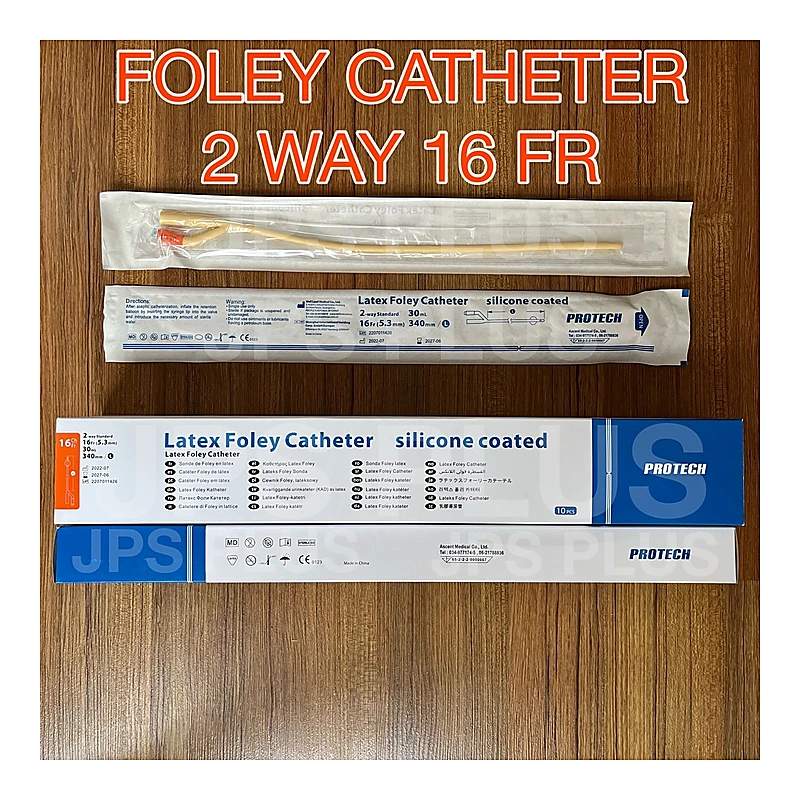 Foley Angel 2-Way 14Fr Catheter — authentic medicine packaging