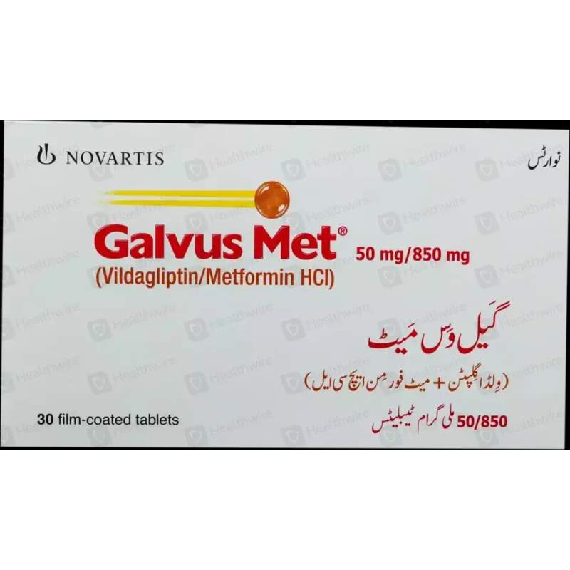 Galvus Met (50/850Mg) 30 Tablets — authentic medicine packaging