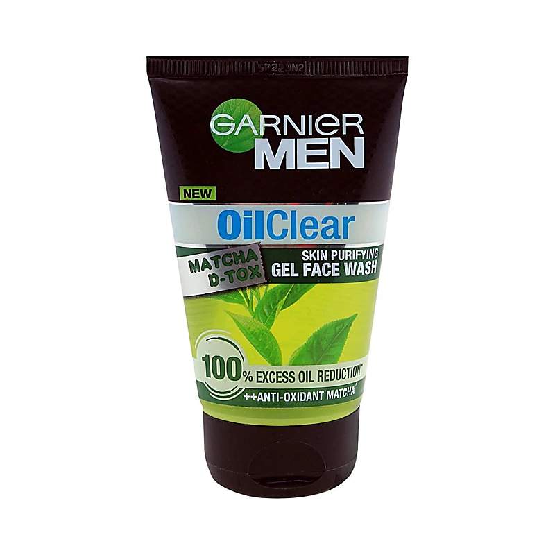 Garnier Men (Oil Clear Matcha D-Tox) 100Ml Face Wash — authentic medicine packaging
