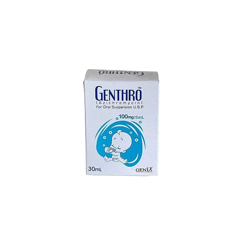 Genthro (100Mg/5Ml) 30Ml Suspension — authentic medicine packaging