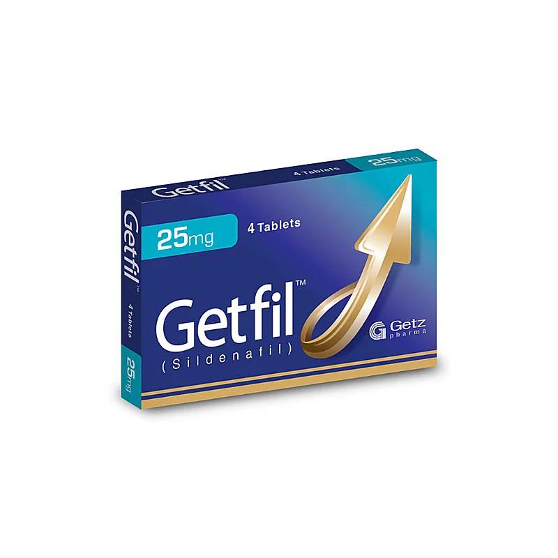 Getfil (25Mg) 4 Tablets — authentic medicine packaging