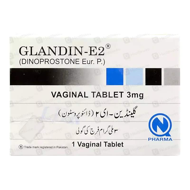 Glandin-E2 (3Mg) 1 Tablet — authentic medicine packaging