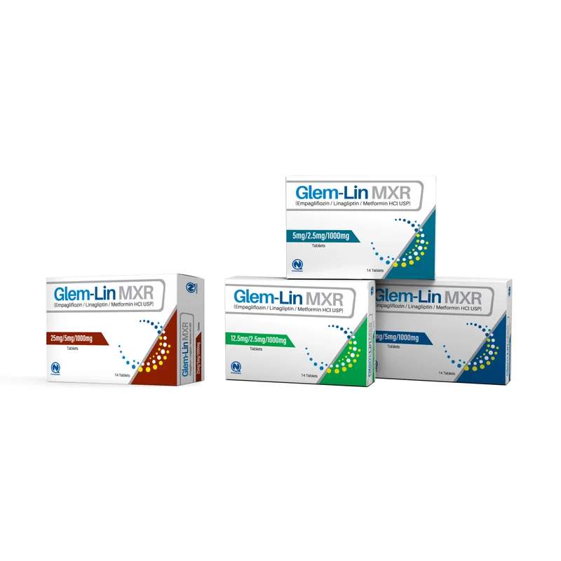 Glem-Lin Mxr (10Mg/5Mg/1000Mg) 14 Tablets — authentic medicine packaging