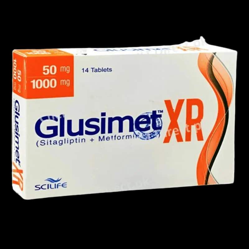 Glusimet Xr (50/1000Mg) 14 Tablets — authentic medicine packaging