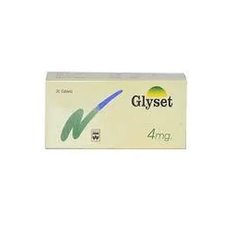 Glyset (3Mg) 20 Tablets — authentic medicine packaging