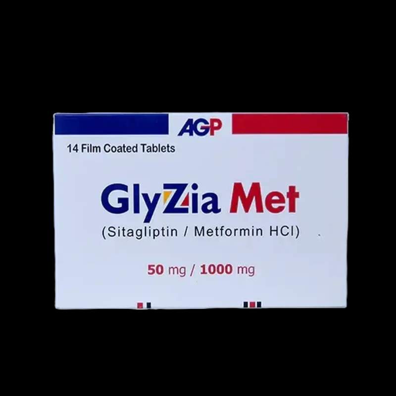 Glyzia-Met (50/1000Mg) 14 Tablets — authentic medicine packaging
