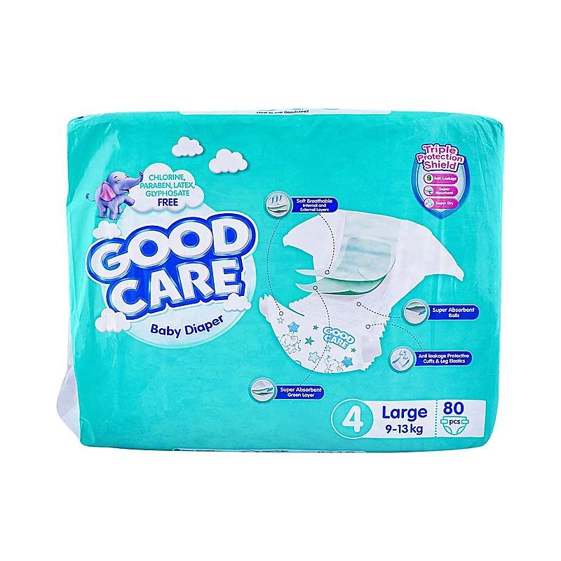 Goodcare Diaper (L) 80S Mega — authentic medicine packaging