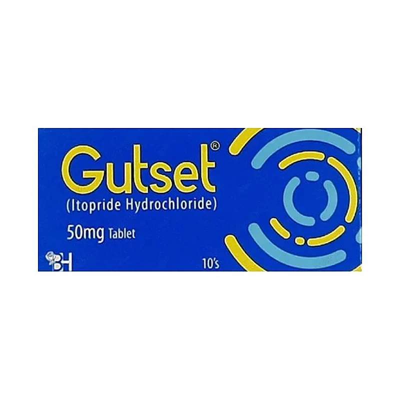 Gutset (50Mg) 10S Tab — authentic medicine packaging