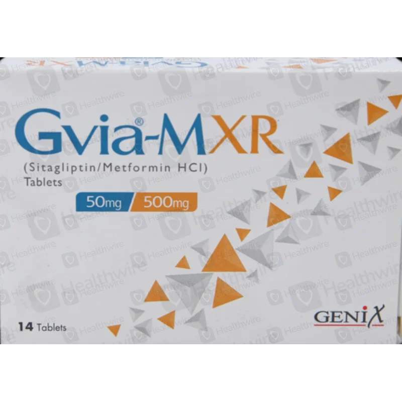 Gvia-M Xr (50/1000Mg) 14 Tablets — authentic medicine packaging