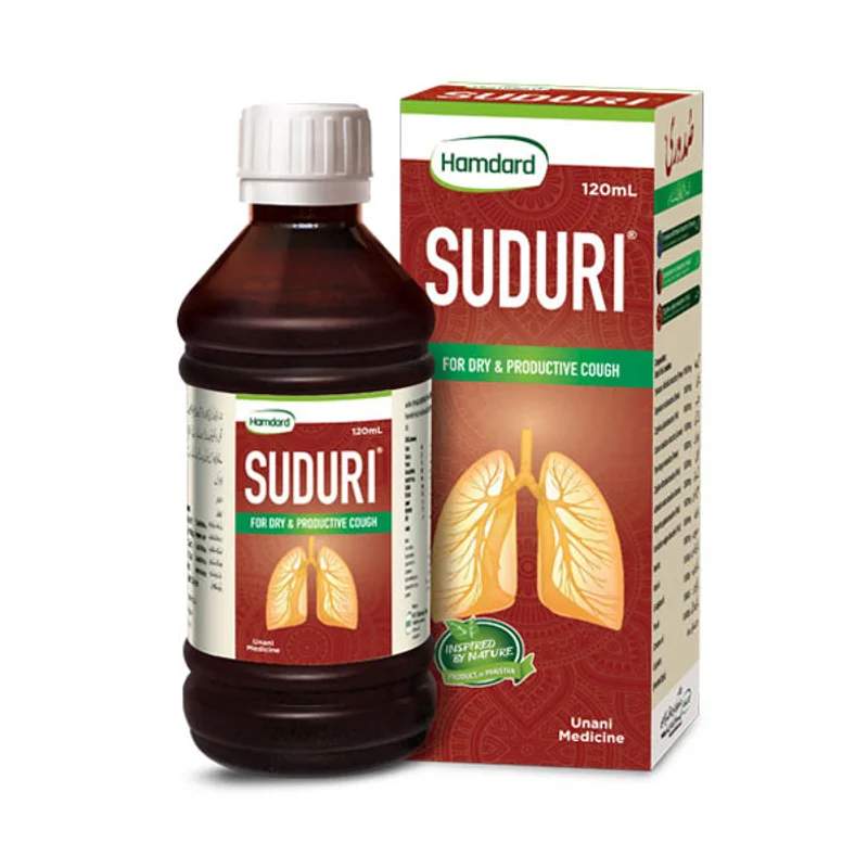 Hamdard Suduri (120Ml) Syrup — authentic medicine packaging
