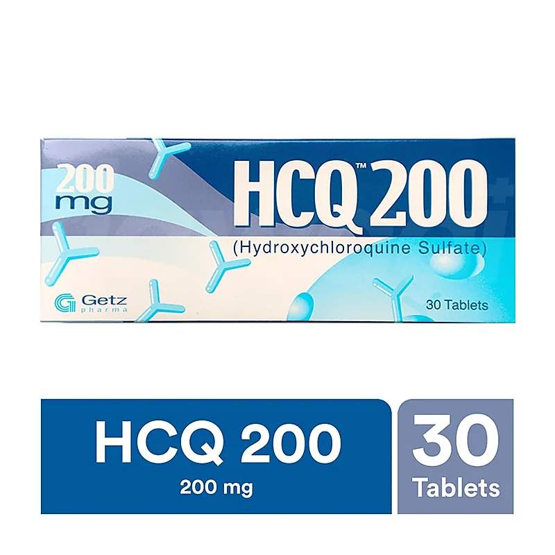 Hcq (200Mg) 30 Tablets — authentic medicine packaging