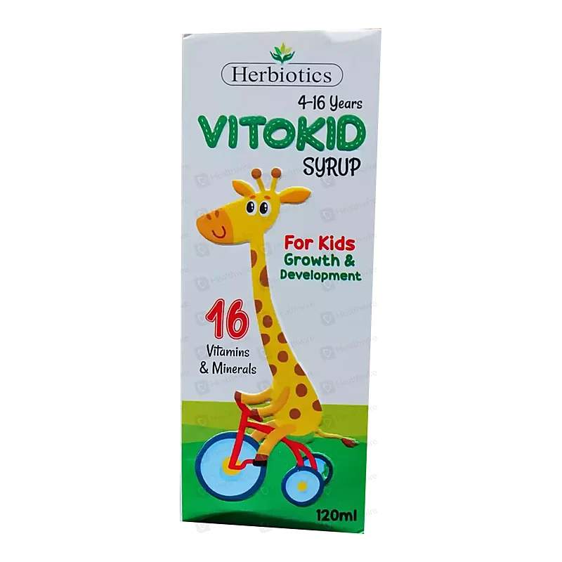 Herbiotics Vimocid (120Ml) Syrup — authentic medicine packaging