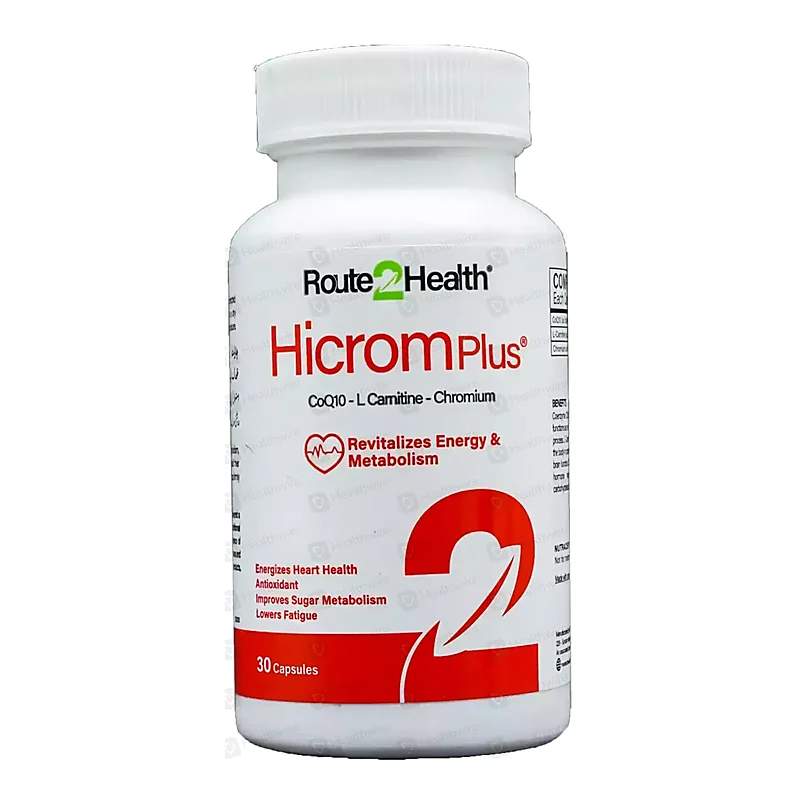 Hicrom Plus Q10 30 Capsules — authentic medicine packaging