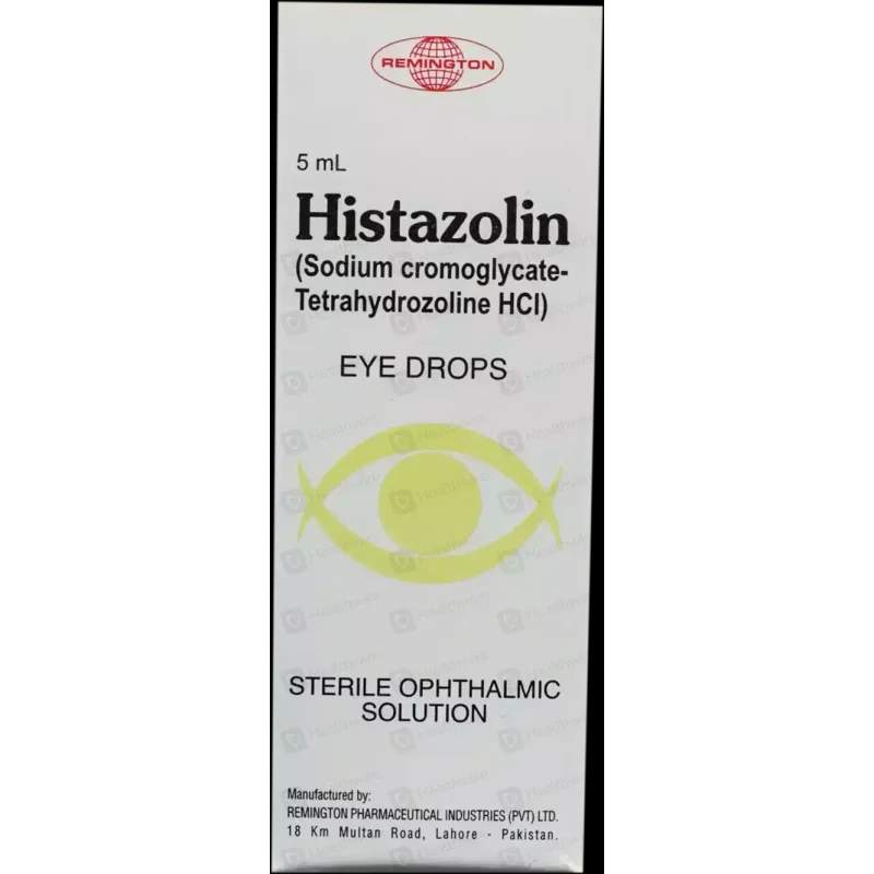 Histazolin (40/0.5Mg) 5Ml Eye Drops — authentic medicine packaging