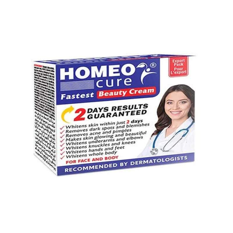 Homeo Cure Beauty Cream — authentic medicine packaging
