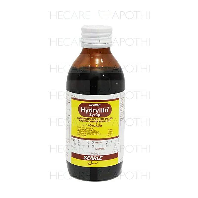 Hydryllin (120Ml) Sugar Free Syrup — authentic medicine packaging