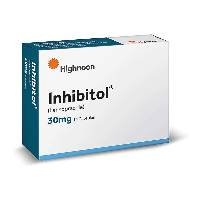 Inhibitol (30Mg) 14 Capsules — authentic medicine packaging