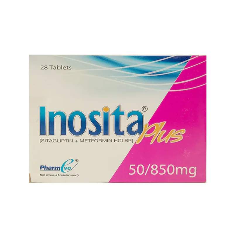 Inosita Plus (50/850Mg) 28 Tablets — authentic medicine packaging