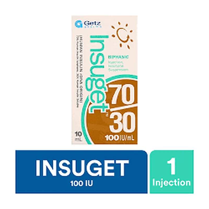 Insuget N (100Iu/Ml) 10Ml Injection — authentic medicine packaging