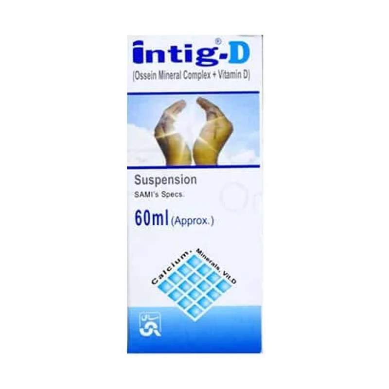 Intig-D (250Mg/5Ml) 60Ml Suspension — authentic medicine packaging