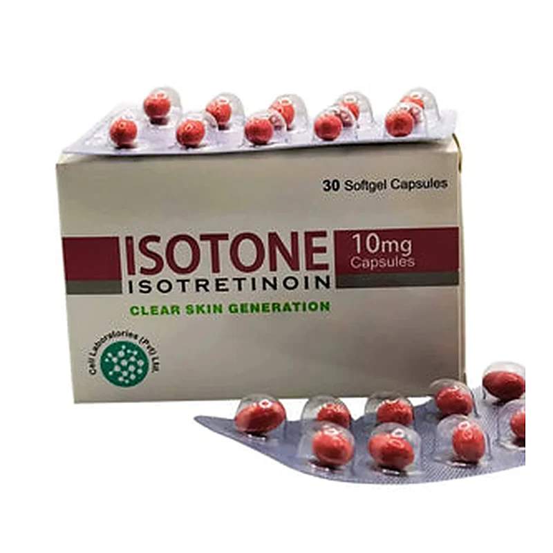 Isotone (20Mg) 30 Capsule — authentic medicine packaging