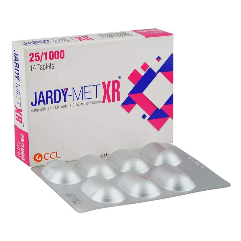 Jardy-Met Xr (25/1000Mg) 14 Tablets — authentic medicine packaging