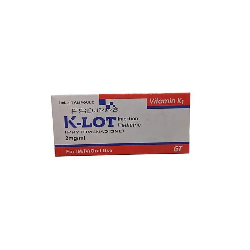 K-Lot Paediatric Oral Amp (2Mg) 1Pack — authentic medicine packaging