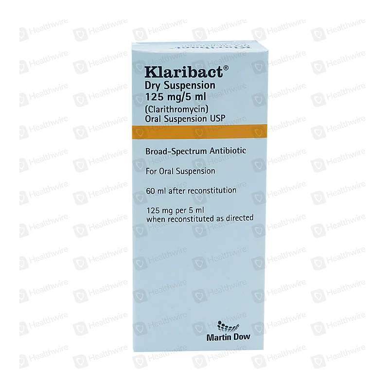 Klaribact (125Mg/5Ml) 60Ml Suspension — authentic medicine packaging