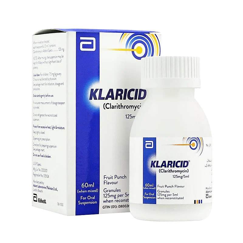 Klaricid (125Mg/5Ml) 60Ml Suspension — authentic medicine packaging