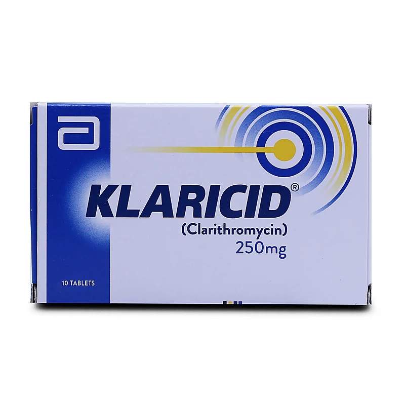 Klaricid (500Mg) 10 Tablets — authentic medicine packaging