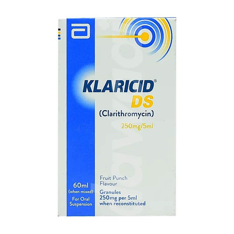 Klaricid Ds (250Mg/5Ml) 60Ml Suspension — authentic medicine packaging