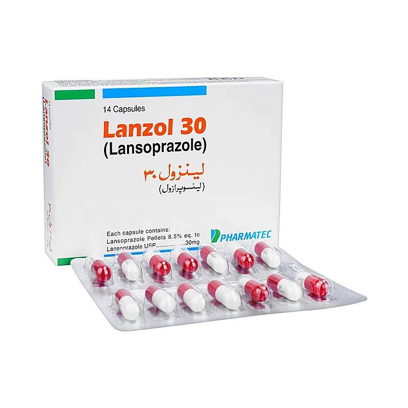 Lanzit (30Mg) 14 Capsules — authentic medicine packaging