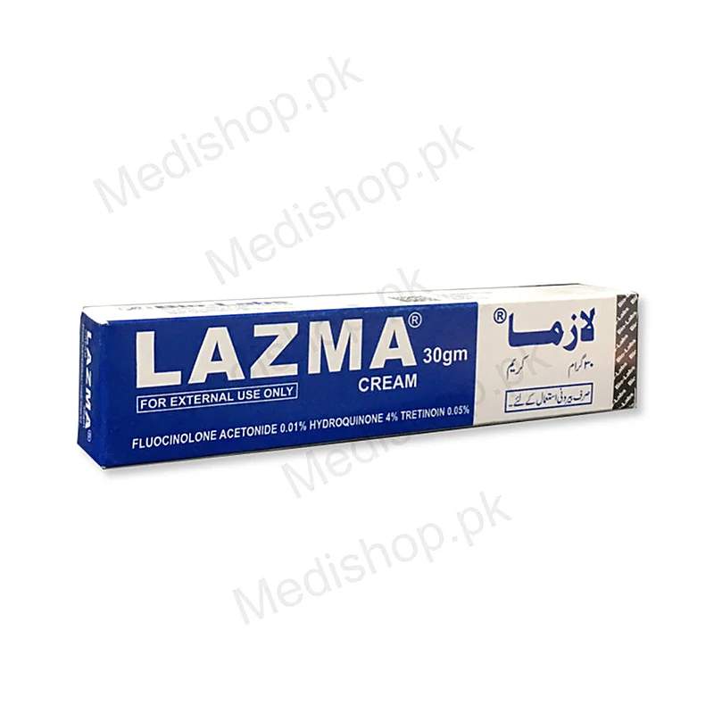Lazma (0.01/4/0.05%) 30G Cream — authentic medicine packaging