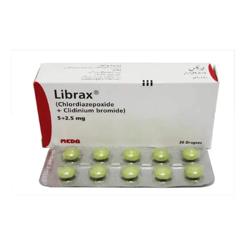 Librax (5/2.5Mg) 50 Dragees — authentic medicine packaging