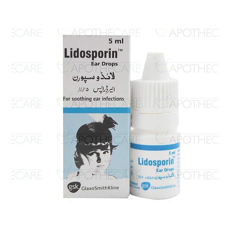 Lidosporin 5Ml Ear Drops — authentic medicine packaging