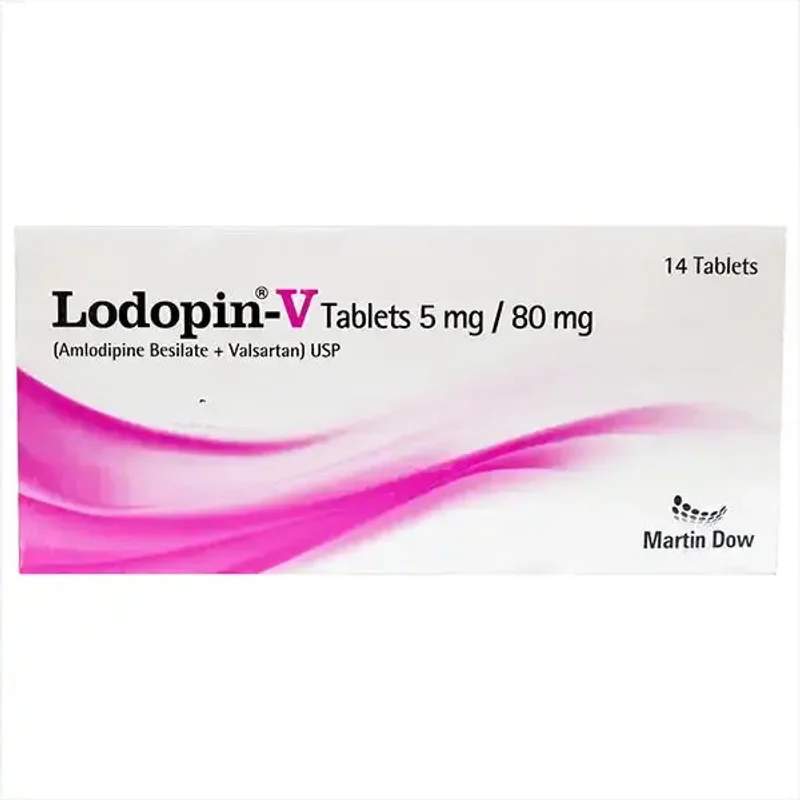 Lodopin-V (5/80Mg) 14 Tablets — authentic medicine packaging
