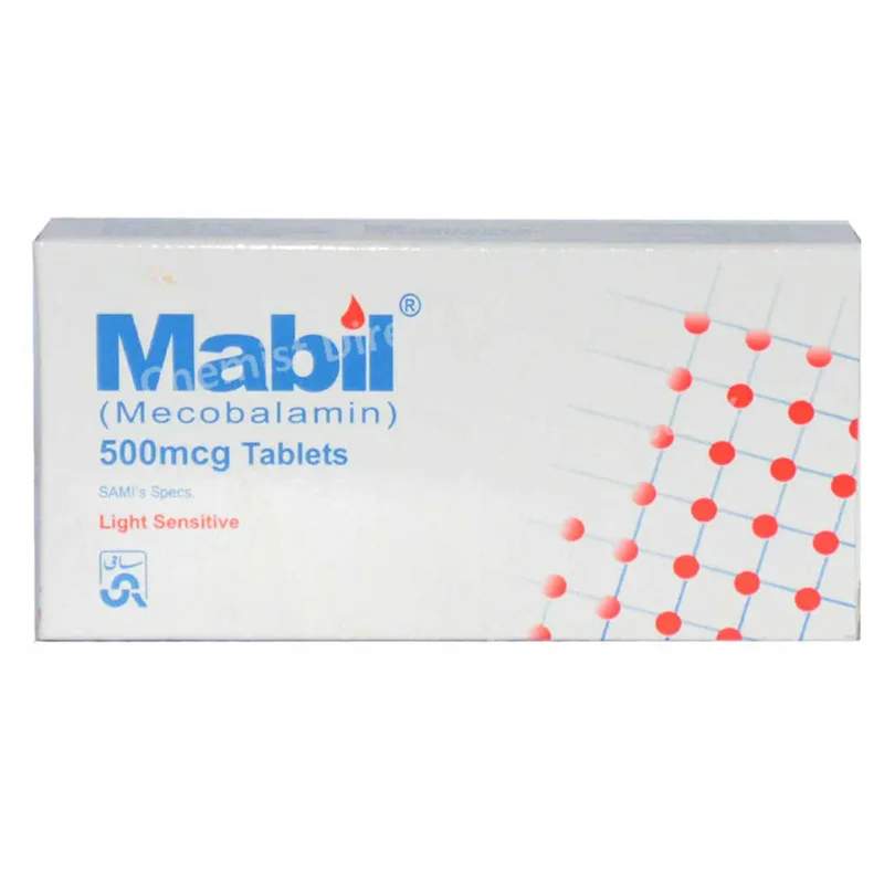 Mabil (500Mcg) 30 Tablet — authentic medicine packaging