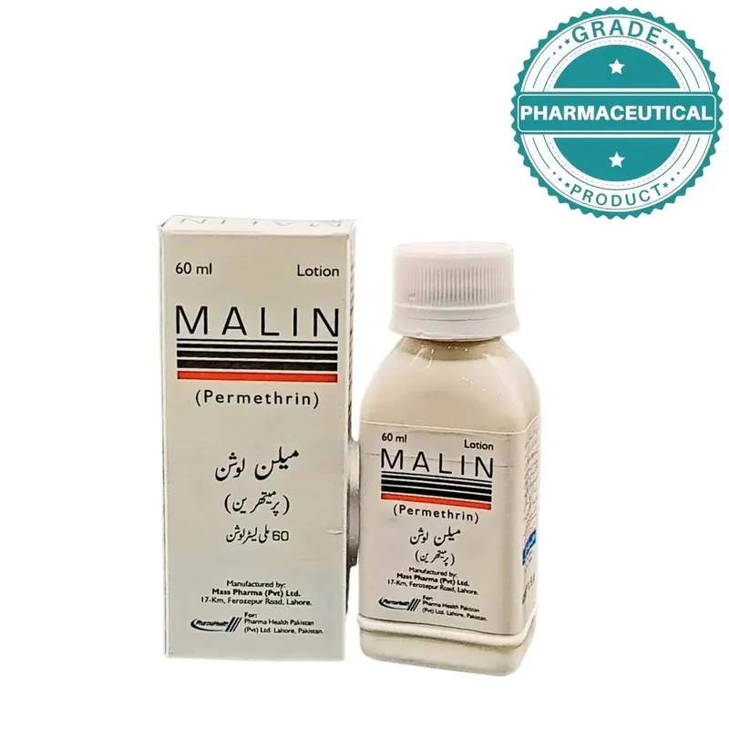 Malin (5%) 60Ml Lotion — authentic medicine packaging