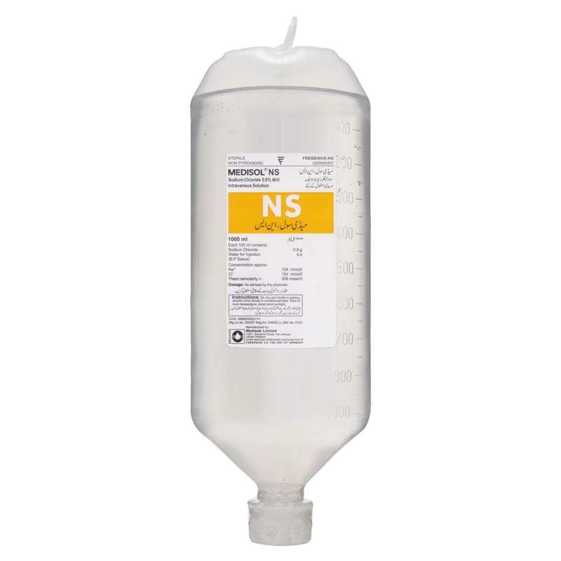 Medisol N/S (1000Ml) Normal Saline — authentic medicine packaging