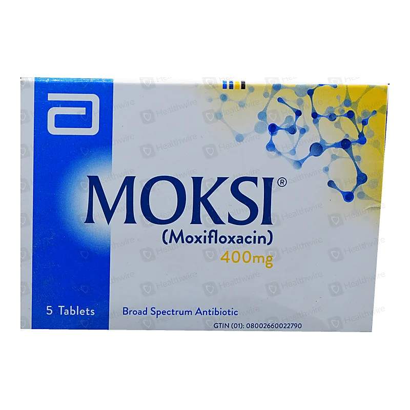 Moksi (400Mg) 5 Tablets — authentic medicine packaging