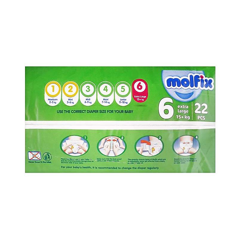 Molfix Diaper 6 No (24 Pcs) Twin Pack — authentic medicine packaging