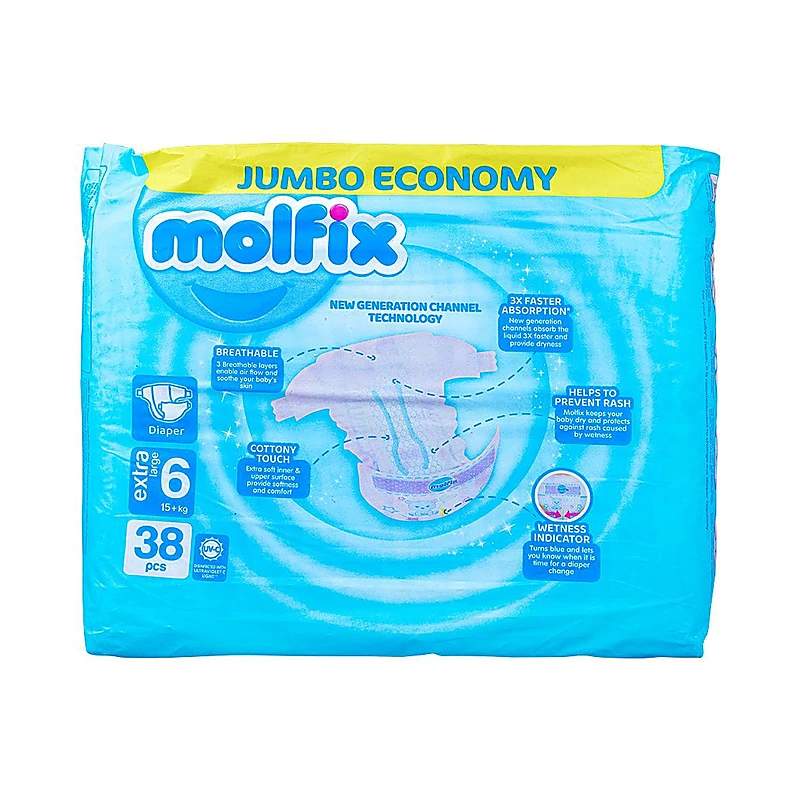 Molfix Diaper 6 No (38 Pcs) Jumbo Pack — authentic medicine packaging