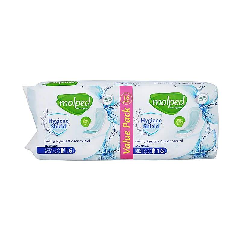 Molped Maxi Thick Long Pads 9Pcs — authentic medicine packaging
