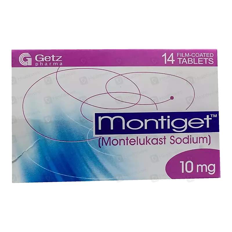 Montiget (10Mg) 14 Tablets — authentic medicine packaging