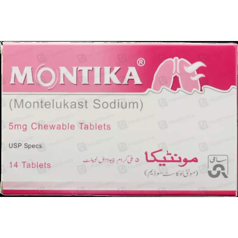 Montika (5Mg) 14 Tablets — authentic medicine packaging
