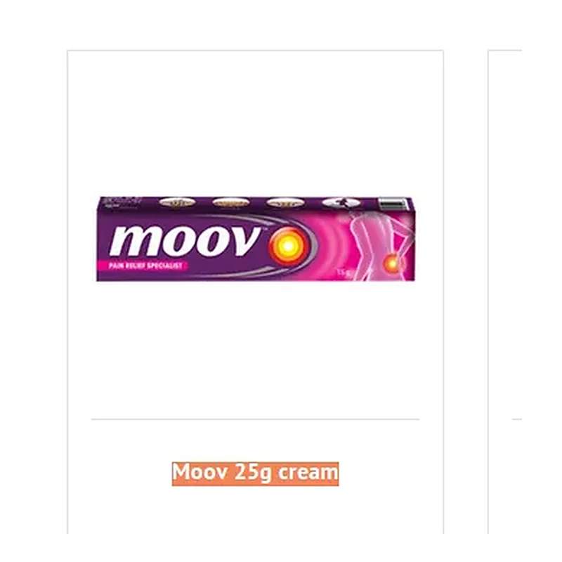 Moov (25G) Cream — authentic medicine packaging