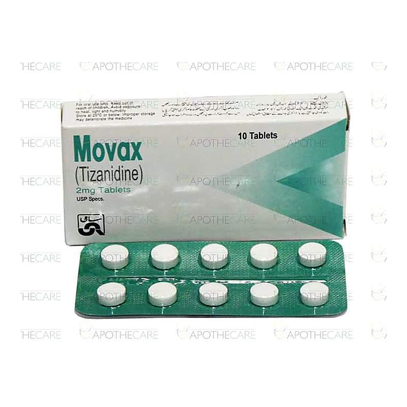 Movax (2Mg) 20 Tablets — authentic medicine packaging